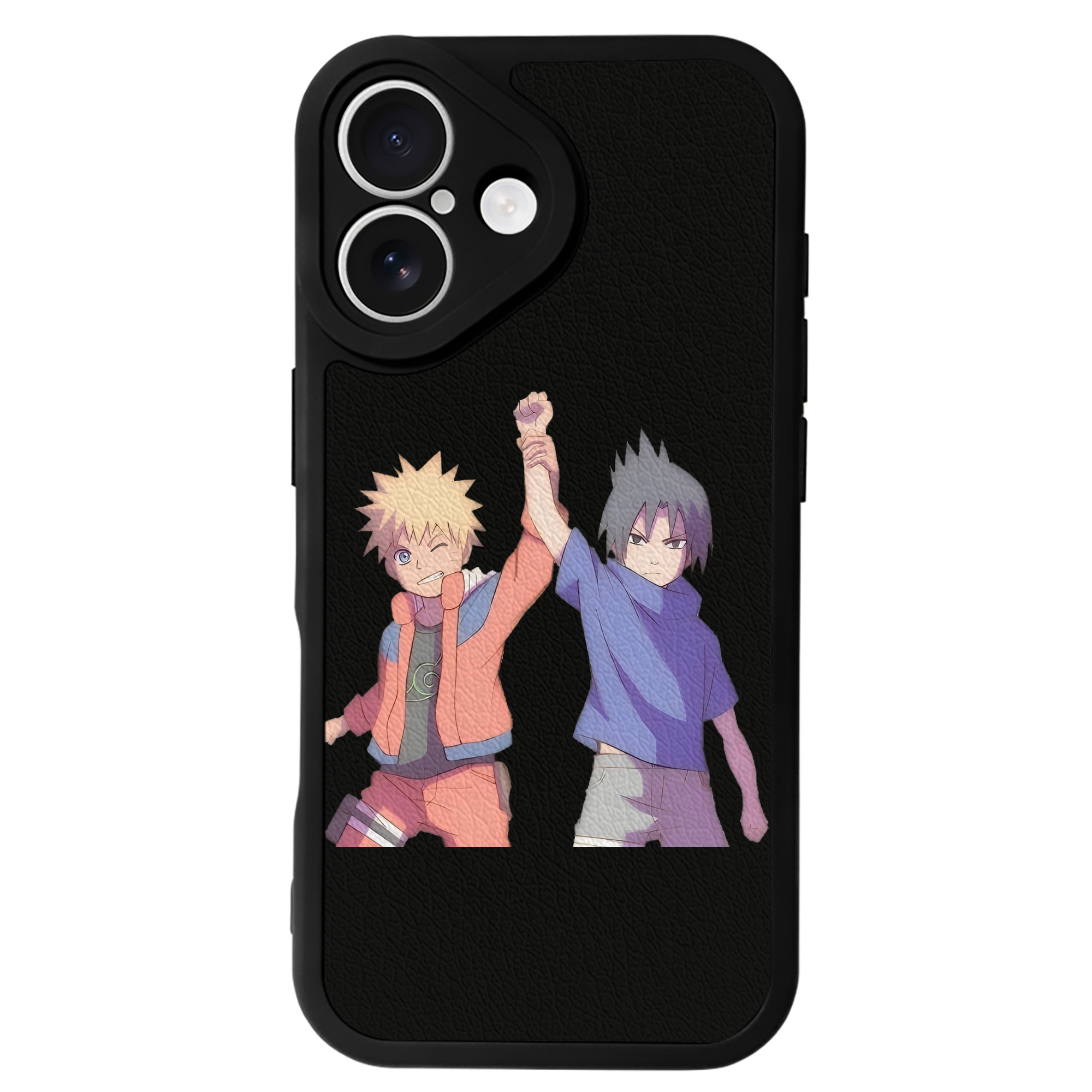 （画像用） NARUTO -ナルト- うちは サスケ Uchiha Sasuke 【iPhone 16シリーズ対応】シリコンスマホケース（レザー調） 材質：シリコン